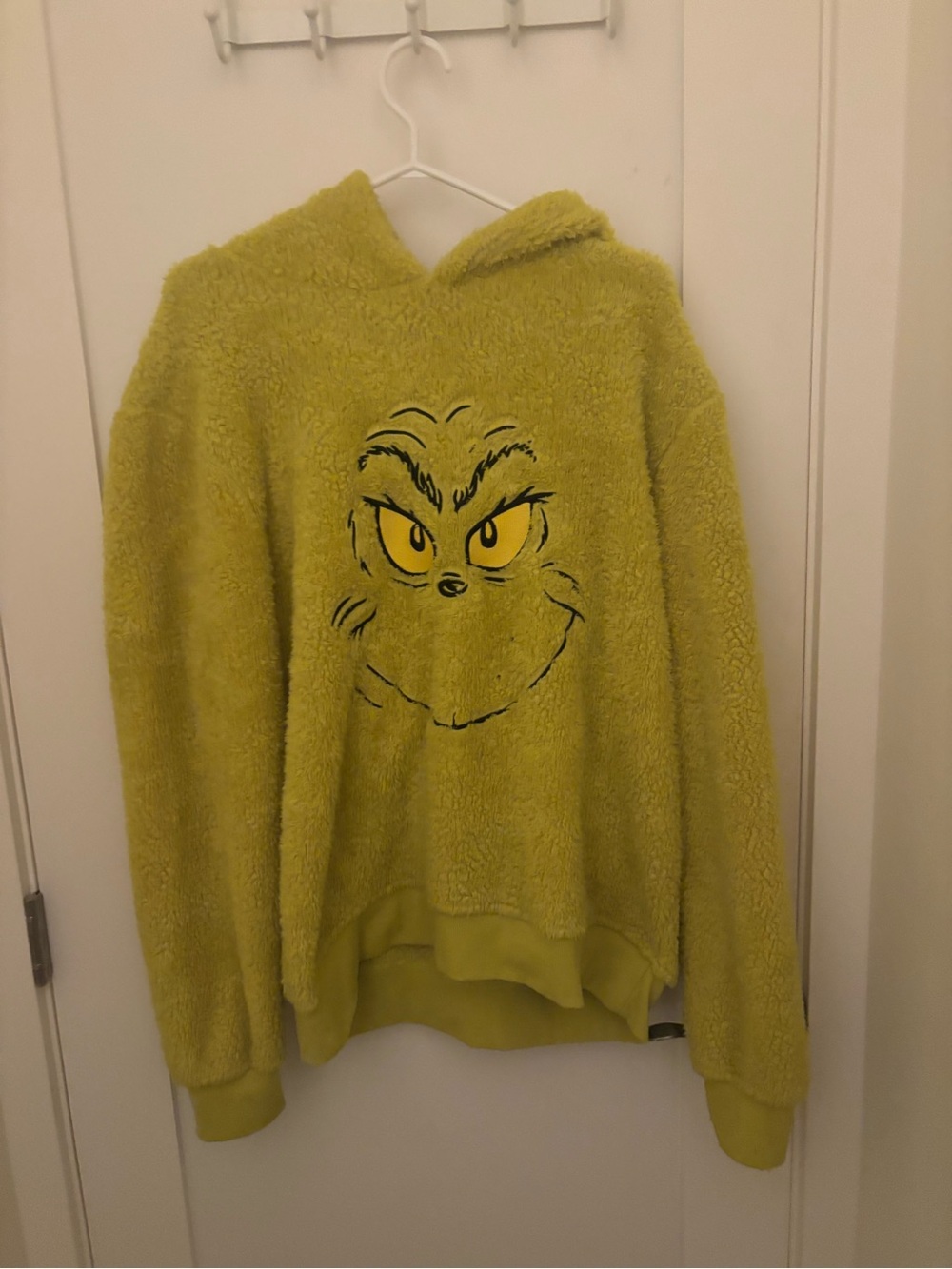 Cozy Grinch Fleece Hoodie Sweater